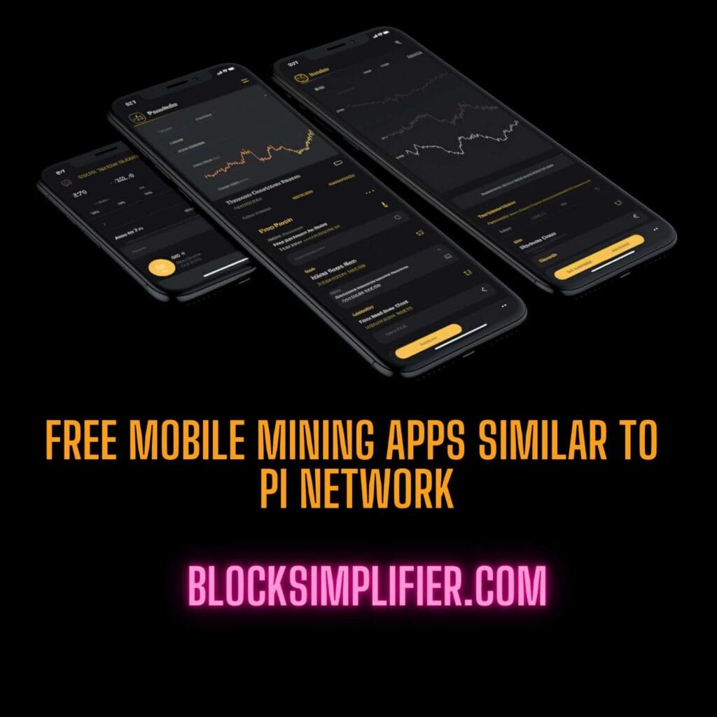Free Mobile mining Apps similar to Pi network